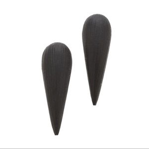 Alexis Bittar Black Lucite Spike Post Earring
